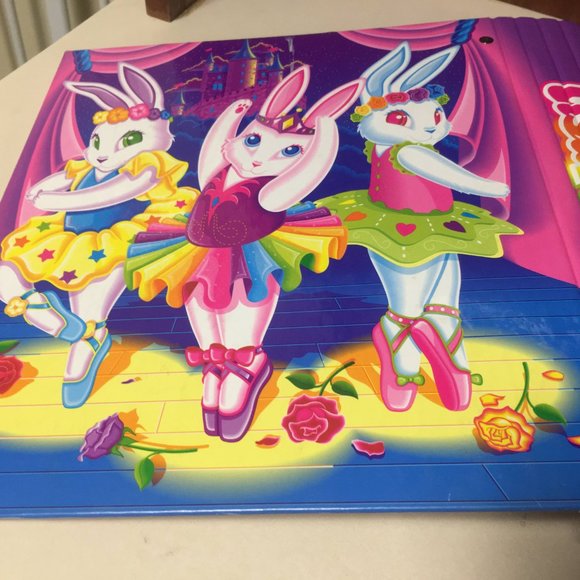Lisa Frank Ballerina Bunnies 3 Ring Binder - Picture 2 of 10